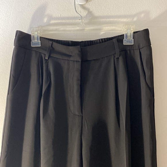 Sassy Zoey | Black Wide Leg Trouser Pants - Picture 2 of 10